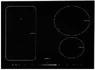 KUHALNE PLOŠČE 2 fleksibilni kuhalni površini leva stran 4 kuhalne površine, desna stran 4 kuhalne površine,