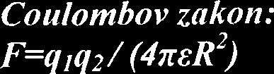 Vezava naloge 1 : Uporabne formule: Coulombov zakon: F=q,q2/ (~ZER') Ohmov zakon: U=RI Joulov
