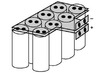 dva ali več kondenzatorjev vzporedno. Pri vzporedni vezavi se namreč kapacitivnosti posameznih kondenzatorjev seštevajo, medtem ko je ESR n enakih vzporedno vezanih kondenzatorjev enaka ESR/n.