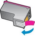 b. Odstranite plastični trak tako, da potegnete rožnati jeziček za poteg. c.