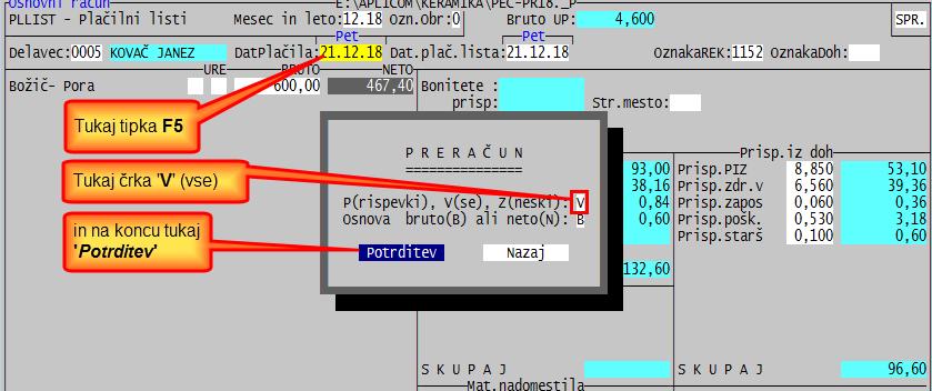 Program POSLI/PLACE V6.08 R15b 23.12.18 NED 20.00 - Izdelava dokumenta za storniranje računa ('RS') javi napako 'Argument error: SUBSTR'.