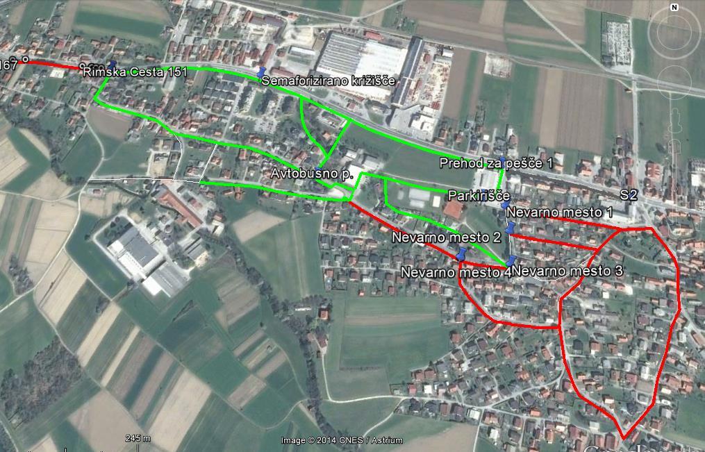 1.5 Načrt varnih šolskih poti v okolici OŠ Šempeter v Savinjski dolini