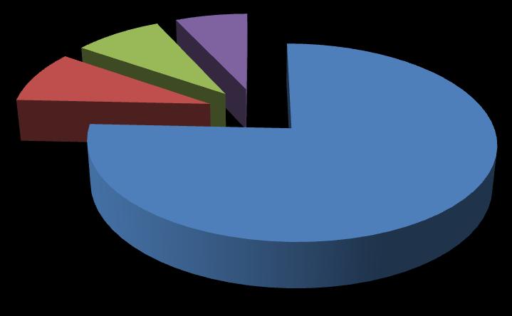 Komunalni odpadki po vrstah odpadkov v letu 2010 8,429% 6,896% 8,973% 75,702% Mešani komunalni odpadki Odpadna embalaža Ločene frakcije Biološki odpadki Graf 3: Vrste komunalnih odpadkov v Sloveniji