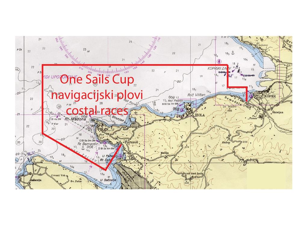 (regatno polje / course area): ONE SAILS CUP (regatno