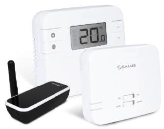RT310i Internetni sobni termostat 157,38 Za regulacijo ogrevanja lokalno ali na daljavo preko mobilne aplikacije RT310iApp (ios in Android), brezžični, programski,
