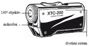 AKCIJSKA KAMERA XTC 200 Zahvaljujemo se vam za nakup akcijske kamere XTC 200. Ponosni smo, da vam kot pustolovcu lahko ponudimo to ultimativno napravo za snemanje vaših pustolovščin (dogodivščin).