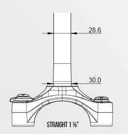 dimenzija ležaja. Novejši okvirji imajo pogosto spodaj širši (56mm) in zgoraj ožji notranji premer glavne cevi (44mm).