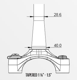 5mm Tip spodnje šalice/globina: Internal 20mm S.H.I.S. Top Cup/Bottom Cup: ZS44/28.