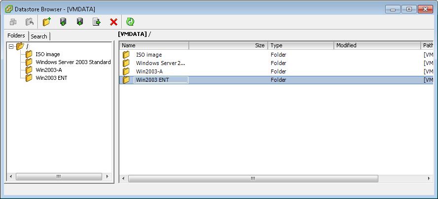 2. Kopiranje Win2003 strežnika in registracija na ESX server 3.0 Če želimo kopirati VM mora le ta biti ugasnjena.