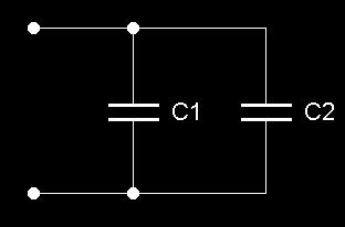 41. Dva kondenzatorja povežemo vzporedno. Prvi ima kapacitivnost C1=2 µf, drugi pa C2=3 µf.