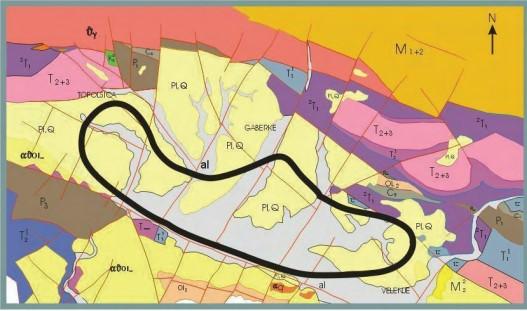 Geotektonske enote se delijo na pet območij: Podgorsko-Vitanjski tektonski jarek: sestavljajo ga konglomerati, sljudni peščenjaki in laporji.