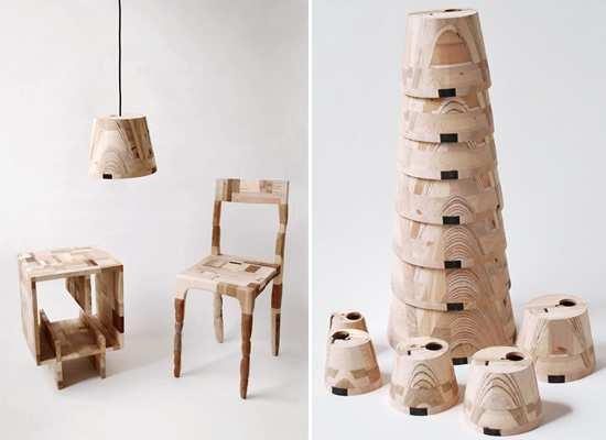 Recycled wooden