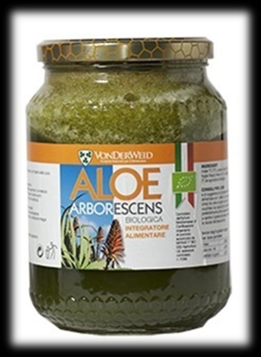 Aloe arborescens, 830 g Napitek iz aloe arborescens deluje notranje. Krepi imunski sistem organizma in tako se telo lažje sooča s težavami, ki nas pestijo.