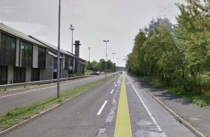 27 Slika 6: Referenčne točke trase 1 Slika 1: Zatečeno stanje na MP Šentilj, kolesarska cesta v istem nivoju z regionalno cesto.