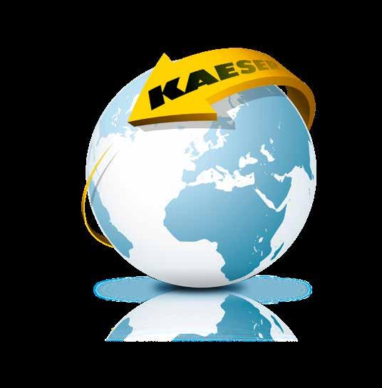 Doma po vsem svetu Kot en največjih proizvajalcev kompresorjev in ponudnikov sistema za stisnjen zrak ima družba KAESER KOMPRESSOREN svoje poslovalnice po vsem svetu: V več kot v 100 državah,