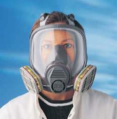 Respiratorji imajo filter v obliki obrazne maske, kot je to prikazano na sliki 8, skozi katerega vdihavamo in tudi izdihavamo zrak.
