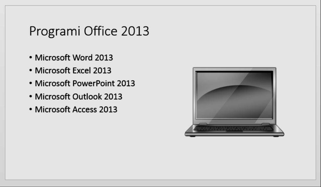 Spoznajmo PowerPoint 2013 17 1. Kliknemo na sličico in pridržimo levi miškin gumb. 2. Premaknemo sličico na želeno mesto in spustimo levi miškin gumb.