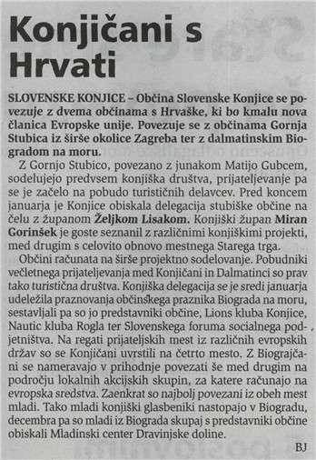 Novi tednik Naslov: Konjičani s Hrvati Datum: 03.02.