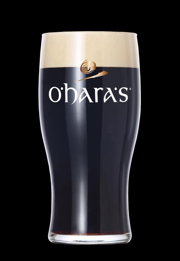 Piva Stout predstavljajo eno največjih družin piva irske tradicije z visoko fermentacijo. O'hara's Irish Stout pokaže njegovemu pivcu, kakšnega okusa je tipično irsko Stout pivo.
