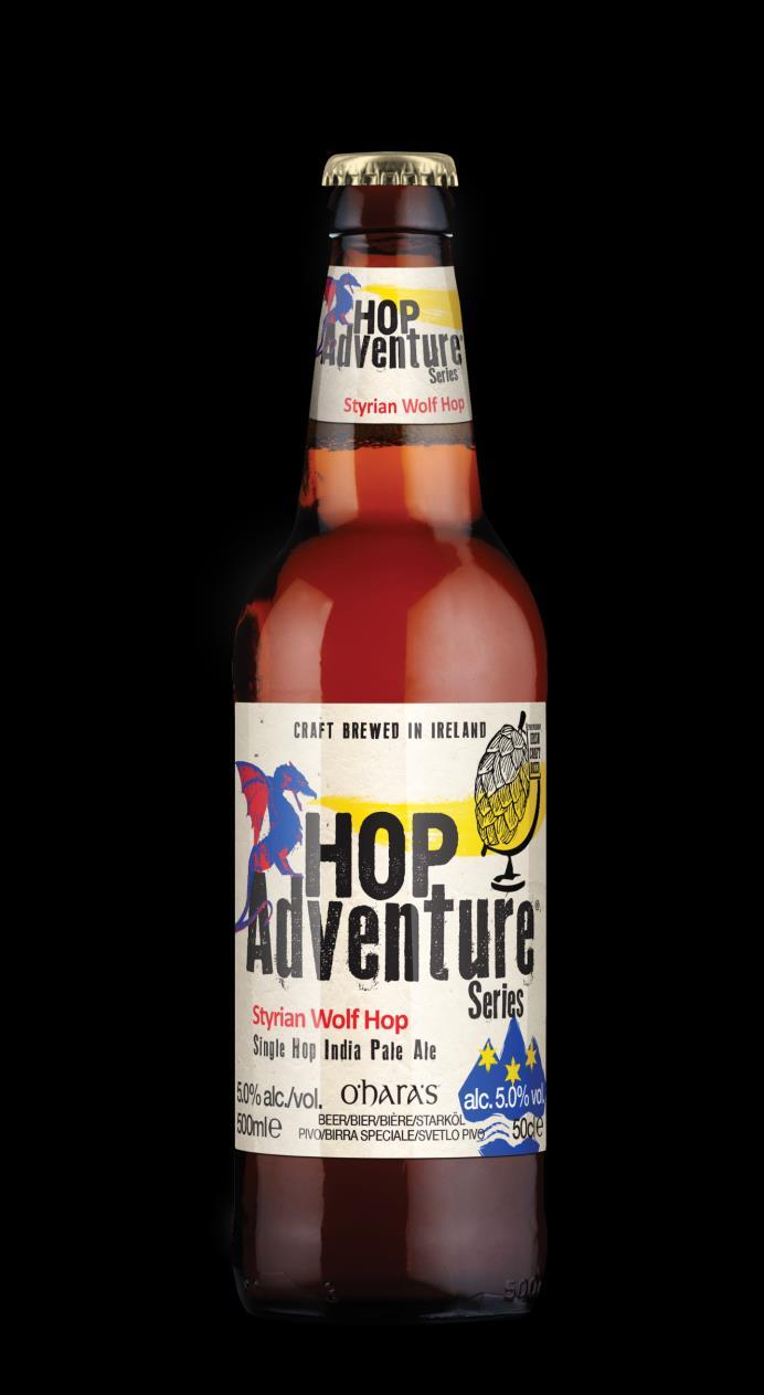 Predstavljamo vam že četrto pivo v O'Harine serije Hop Adventure, pri kateri za varjenje uporabljajo samo eno vrsto hmelja.