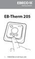 EB-Therm 205 SL PRIROČNIK ZA EB-Therm 205