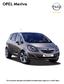 OPEL Meriva Za trenutno akcijsko ponudbo kontaktirajte trgovca z vozili Opel.